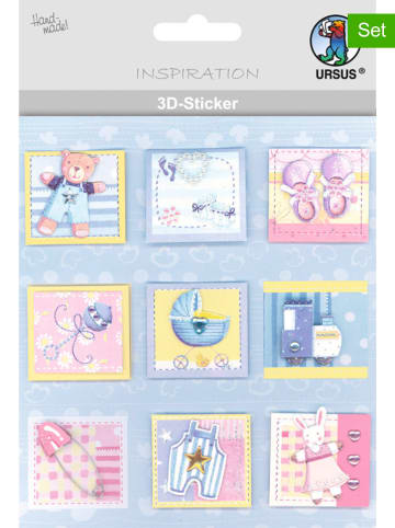 URSUS 3D-Sticker "Baby" in Bunt