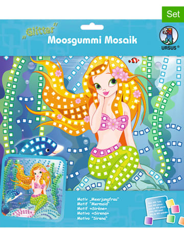 URSUS Moosgummi-Mosaik "Glitter - Meerjungfrau" in Bunt