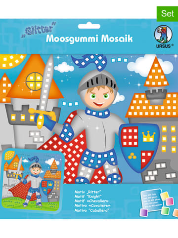 URSUS Moosgummi-Mosaik "Glitter - Ritter" in Bunt