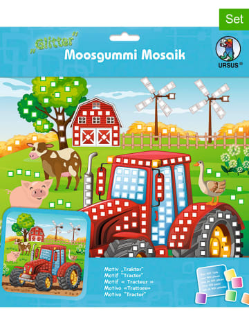 URSUS Moosgummi-Mosaik "Glitter - Traktor" in Bunt