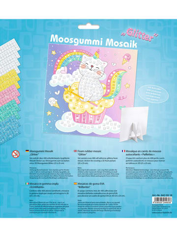 URSUS Moosgummi-Mosaik "Glitter - Kittycorn" in Bunt