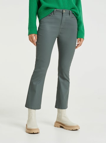 OPUS Spodnie "Emeda" w kolorze zielonym