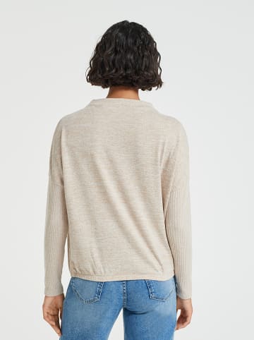 OPUS Sweter "Salouna" w kolorze beżowym