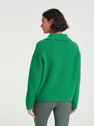 OPUS Sweter "Parette" w kolorze zielonym