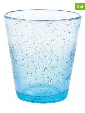 Villa d´Este 6er-Set: Gläser "Cancun" in Hellblau - 330 ml