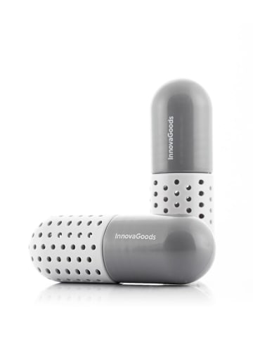 InnovaGoods 2er-Set: Deo-Kapseln für Schuhe in Weiß/ Grau