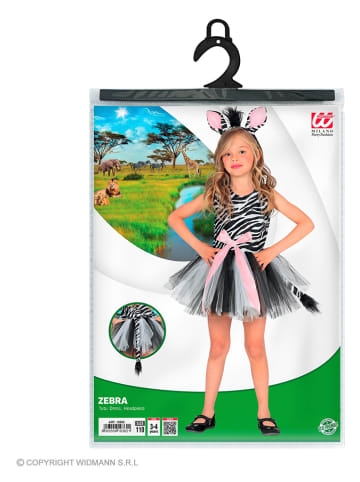 Carnival Party 2-częściowy kostium "Zebra" w kolorze czarno-białym