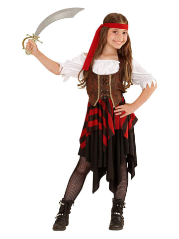 Carnival Party 3-częściowy kostium "Pirat" w kolorze brązowo-czerwonym