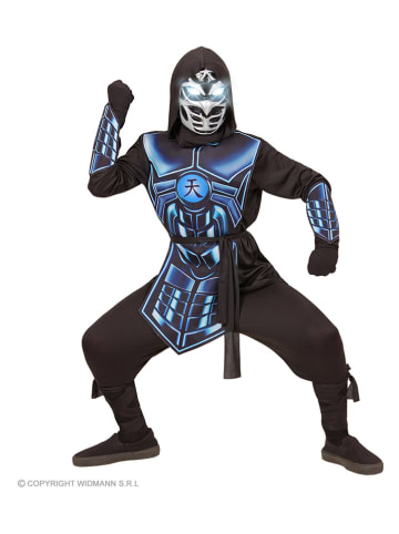 Carnival Party 5-delig kostuum "Cyber Ninja" zwart