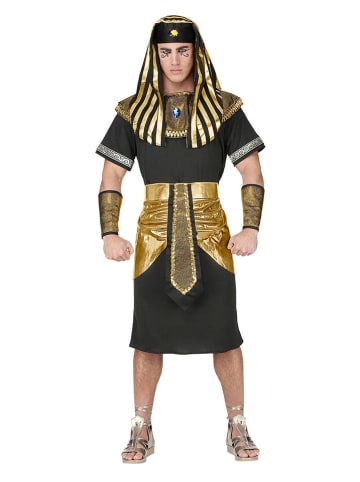 Carnival Party 5-delig kostuum "Pharaoh" zwart/goudkleurig