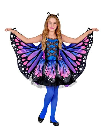 Carnival Party 3tlg. Kostüm "Schmetterling" in Lila/ Blau