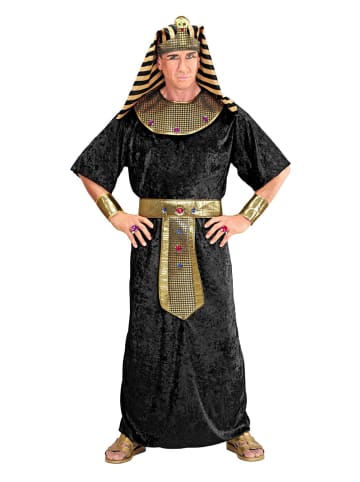 Carnival Party 5-delig kostuum "Tutanchamon" zwart/goudkleurig