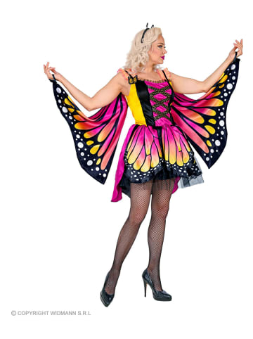Carnival Party 3-delig kostuum "Vlinder" roze/oranje