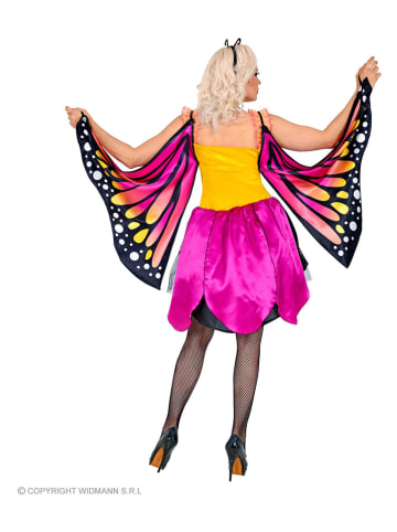Carnival Party 3tlg. Kostüm "Schmetterling" in Pink/ Orange