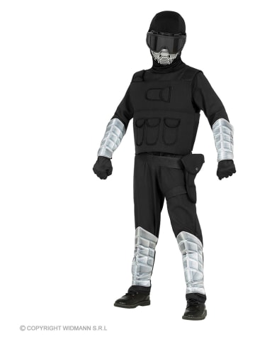 Carnival Party 8-częściowy kostium "Special forces" w kolorze czarno-szarym