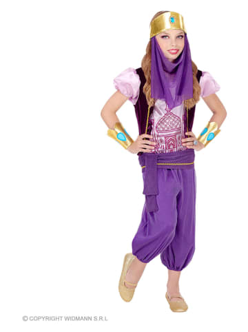 Carnival Party 5-delig kostuum "Arabische prinses" paars