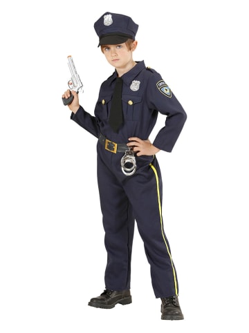 Carnival Party 3-delig kostuum "Politie" donkerblauw