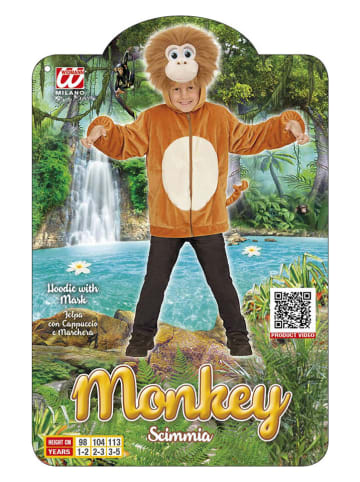 Carnival Party Góra kostiumowa "Monkey" w kolorze jasnobrązowym