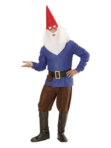 Carnival Party 5-delig pakje "Kabouter" blauw/bruin