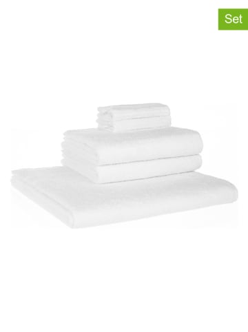 avance 5-delige handdoekenset wit