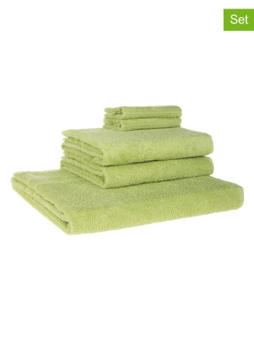 avance 5-delige handdoekenset groen