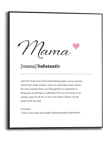 Orangewallz Ingelijste kunstdruk "Mama" - (B)40 x (H)50 cm