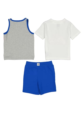 GAP 3-delige outfit wit/blauw/grijs