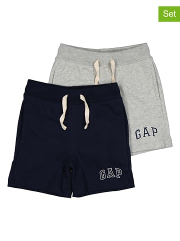GAP 2er-Set: Shorts in Schwarz/ Hellgrau