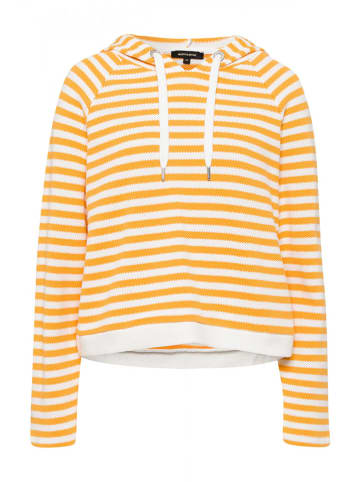 More & More Bluza w kolorze pomarańczowo-białym ze wzorem