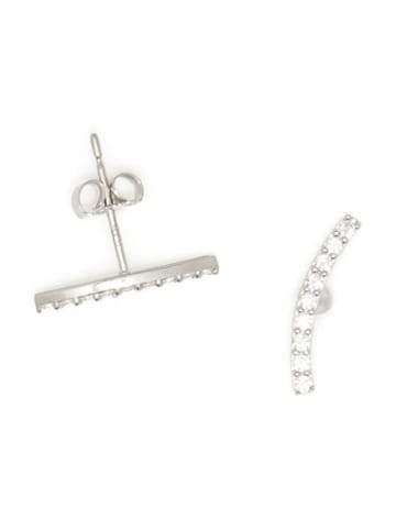 OR ÉCLAT Złote kolczyki-wkrętki z cyrkoniami