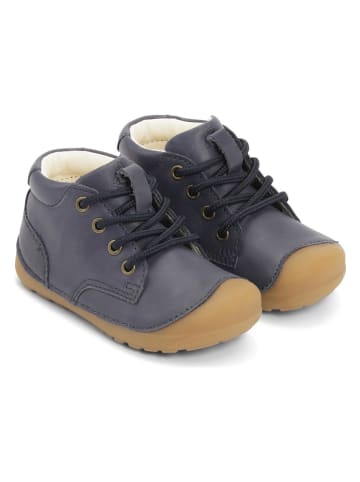 Bundgaard Skórzane buty "Petit" w kolorze granatowym do nauki chodzenia
