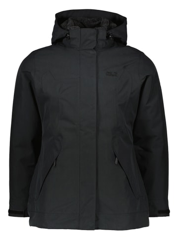 Jack Wolfskin Parka in Schwarz