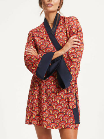 Milan Kiss Kimono w kolorze czerwonym ze wzorem