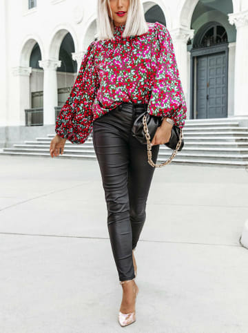 Milan Kiss Bluse in Pink/ Grün