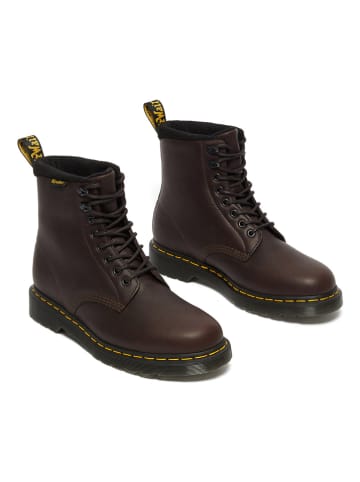 Dr. Martens Leder-Boots in Dunkelbraun