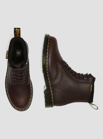 Dr. Martens Leder-Boots in Dunkelbraun