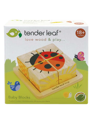 Tender Leaf Toys 4-delige dobbelsteenpuzzel - vanaf 18 jaar