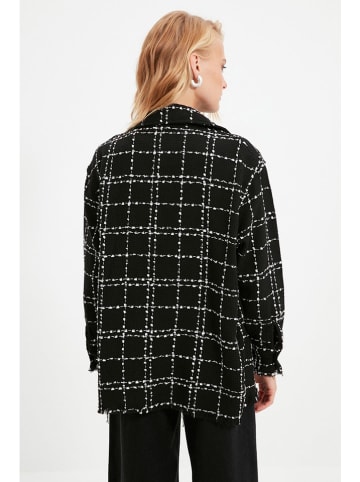 trendyol Blouse zwart/wit