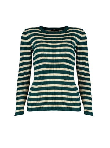 trendyol Sweter w kolorze ciemnozielono-kremowym