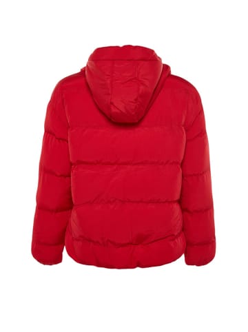 trendyol Doorgestikte jas rood