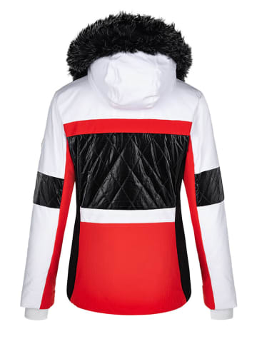 Kilpi Ski-/snowboardjas "Elza" wit/rood/zwart