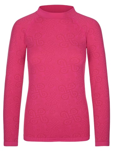 Kilpi Koszulka termoaktywna "Carol" w kolorze różowym ze wzorem