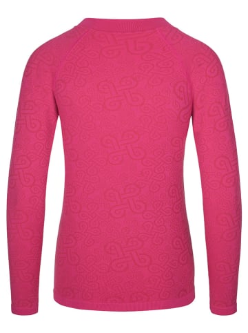 Kilpi Koszulka termoaktywna "Carol" w kolorze różowym ze wzorem