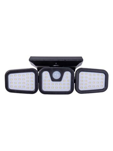 näve LED-Solar-Außenwandleuchte "Pacita" in Schwarz - (B)28 x (H)13,5 x (T)11 cm