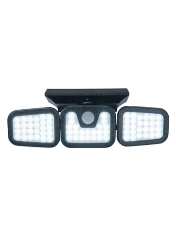 näve LED-Solar-Außenwandleuchte "Pacita" in Schwarz - (B)28 x (H)13,5 x (T)11 cm