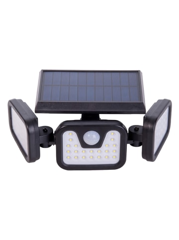 näve LED-Solar-Außenwandleuchte "Pacita" in Schwarz - (B)28 x (H)13,5 x (T)11 cm