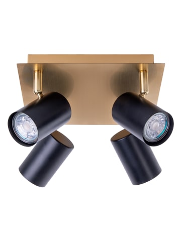 näve Deckenleuchte "Frida" in Gold/ Schwarz - (L)22 x (B)22 cm