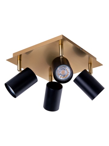 näve Deckenleuchte "Frida" in Gold/ Schwarz - (L)22 x (B)22 cm