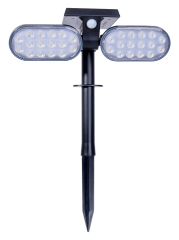 näve LED-Solar-Gartenstecker "Paco" in Schwarz - (B)23 x (H)32 cm