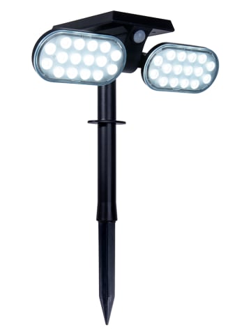 näve LED-Solar-Gartenstecker "Paco" in Schwarz - (B)23 x (H)32 cm